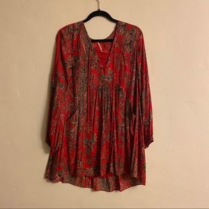 Free People Lace-up Dress